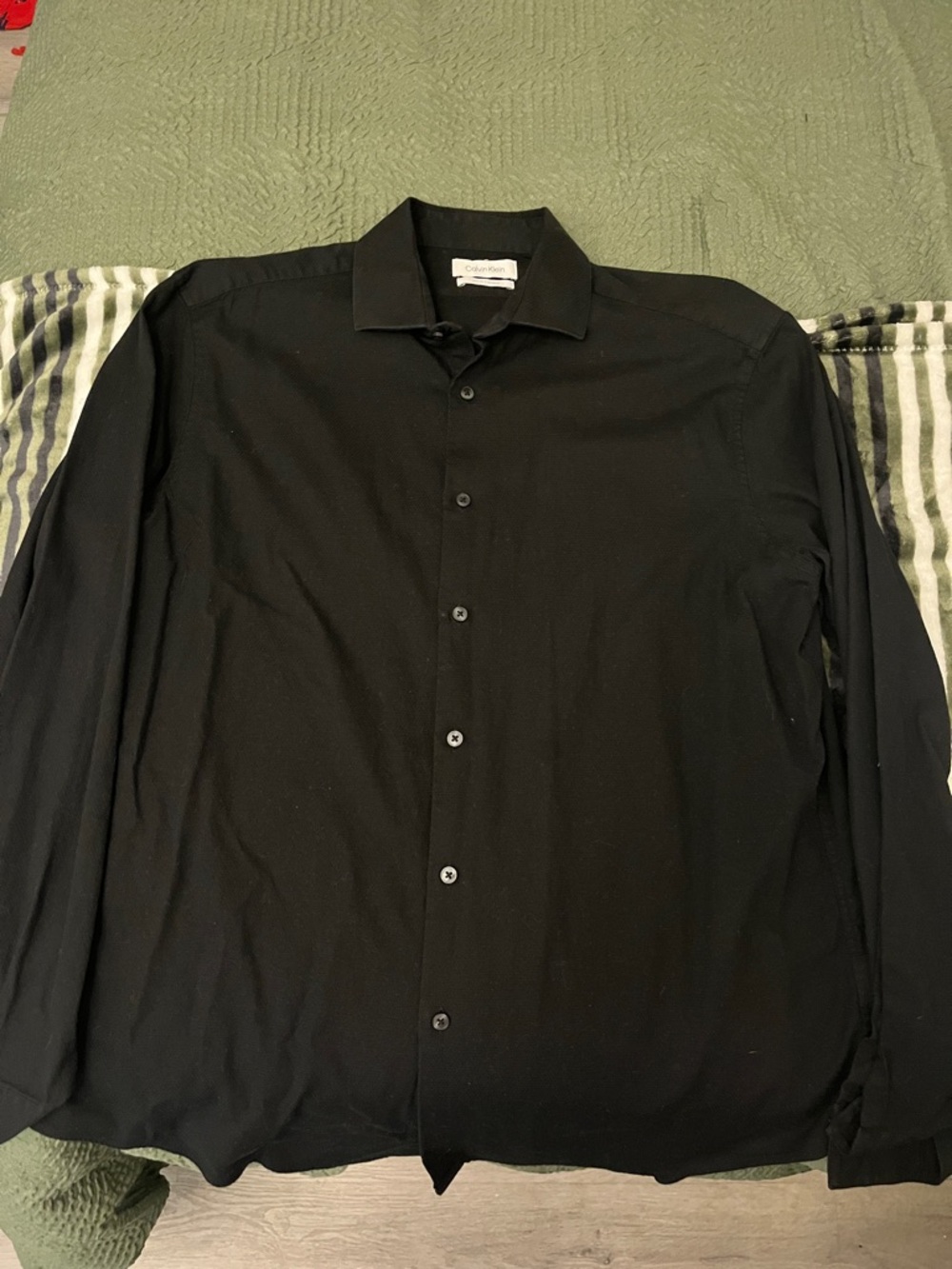 Calvin Klein Black Button up